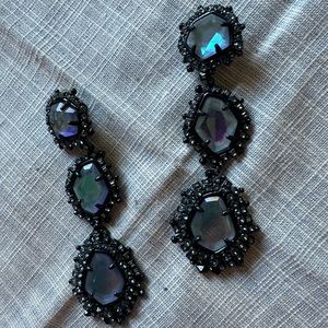 *VINTAGE KENDRA SCOTT EARRINGS GUNMETAL